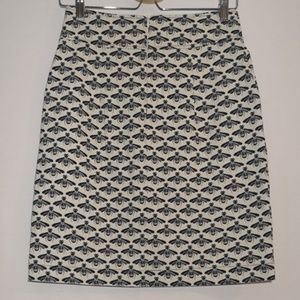 mandala design, bee pattern mini-skirt, XS